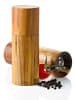 AdHoc Salz-/ Pfeffermühle ''Acacia'' in Hellbraun - (H)14 x Ø 5 cm