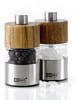 AdHoc 2-delige set: zout- en pepermolen lichtbruin - (H)6,2 x Ø 3,2 cm