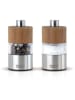 AdHoc 2-delige set: zout- en pepermolen lichtbruin - (H)6,2 x Ø 3,2 cm