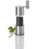 AdHoc Salz-/ Pfeffermühle ''Select'' in Silber - (H)20 x Ø 8 cm