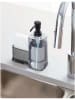 Idesign Afwasmiddeldispenser "Caddy" zwart - (B)16,5 x (H)21 x (D)8 cm