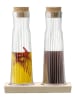 L.S.A. 3-delige set: azijn- en oliedispenser "Gio Line" lichtbruin - 200 ml