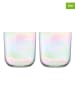 L.S.A. 4-delige set: glazen "Mother of Pearl" meerkleurig - 420 ml