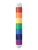 Lund Rietje "Skittle" zilverkleurig/meerkleurig - (L)11,5 cm