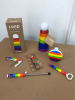 Lund Rietje "Skittle" zilverkleurig/meerkleurig - (L)11,5 cm