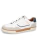Camel Active Leren sneakers "Bayland" wit/donkerblauw