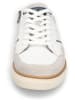 Camel Active Leren sneakers "Bayland" wit/donkerblauw