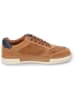 Camel Active Leren sneakers "Bayland" lichtbruin/donkerblauw