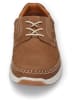 Camel Active Skórzane sneakersy "Fog" w kolorze jasnobrązowym