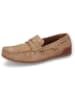 Camel Active Skórzane slippersy "Slide" w kolorze szarobrązowym
