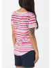 Timezone Shirt in Rot/ Weiß