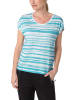 Timezone Shirt wit/turquoise