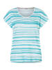 Timezone Shirt wit/turquoise