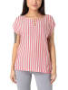 Timezone Bluse in Pink/ Weiß