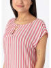 Timezone Bluse in Pink/ Weiß