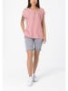 Timezone Bluse in Pink/ Weiß