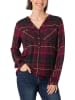 Timezone Bluse in Dunkelrot/ Pink