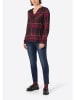 Timezone Bluse in Dunkelrot/ Pink