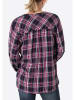 Timezone Bluse in Dunkelblau/ Pink/ Weiß