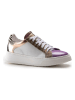 Anna Morellini Leder-Sneakers "Biama" in Creme/Lila
