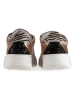 Anna Morellini Leder-Sneakers "Biama" in Creme/Lila