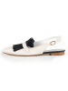 Anna Morellini Leder-Pantoletten "Manina" in Creme