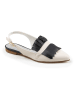 Anna Morellini Leder-Pantoletten "Manina" in Creme