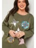 Curvy Lady Sweter w kolorze khaki