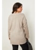 Curvy Lady Longsleeve in Taupe/ Gold