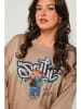 Curvy Lady Pullover in Taupe