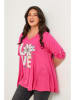 Curvy Lady Bluse in Fuchsia