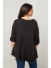 Curvy Lady Bluse in Schwarz