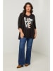 Curvy Lady Bluse in Schwarz