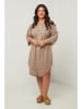 Curvy Lady Jurk taupe
