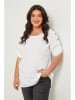 Curvy Lady Bluse in Weiß