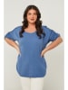Curvy Lady Bluse in Blau