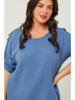 Curvy Lady Bluse in Blau