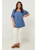 Curvy Lady Bluzka w kolorze niebieskim