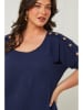 Curvy Lady Bluse in Dunkelblau