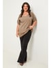 Curvy Lady Bluse in Taupe