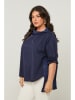Curvy Lady Bluse in Dunkelblau