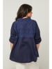 Curvy Lady Bluse in Dunkelblau