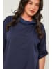 Curvy Lady Bluse in Dunkelblau