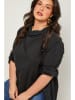 Curvy Lady Bluse in Schwarz