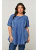 Curvy Lady Bluse in Blau