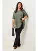 Curvy Lady Bluse in Khaki