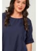 Curvy Lady Bluse in Dunkelblau