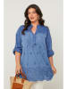 Curvy Lady Tuniek blauw
