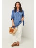 Curvy Lady Tuniek blauw