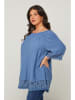 Curvy Lady Bluse in Blau